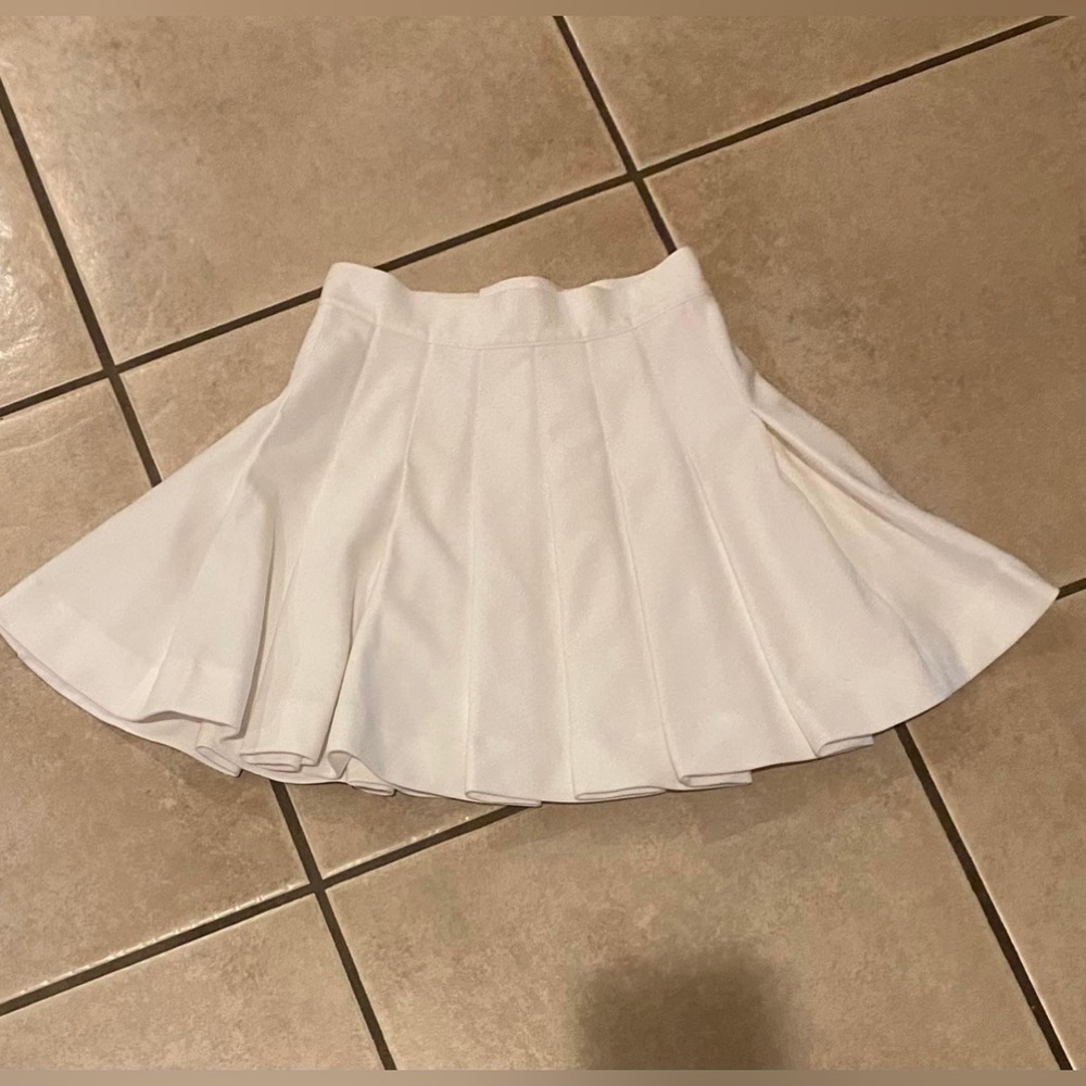 *** HAllOWEEN ***Girls White Cheer Cheerleader Skirt Adult Small